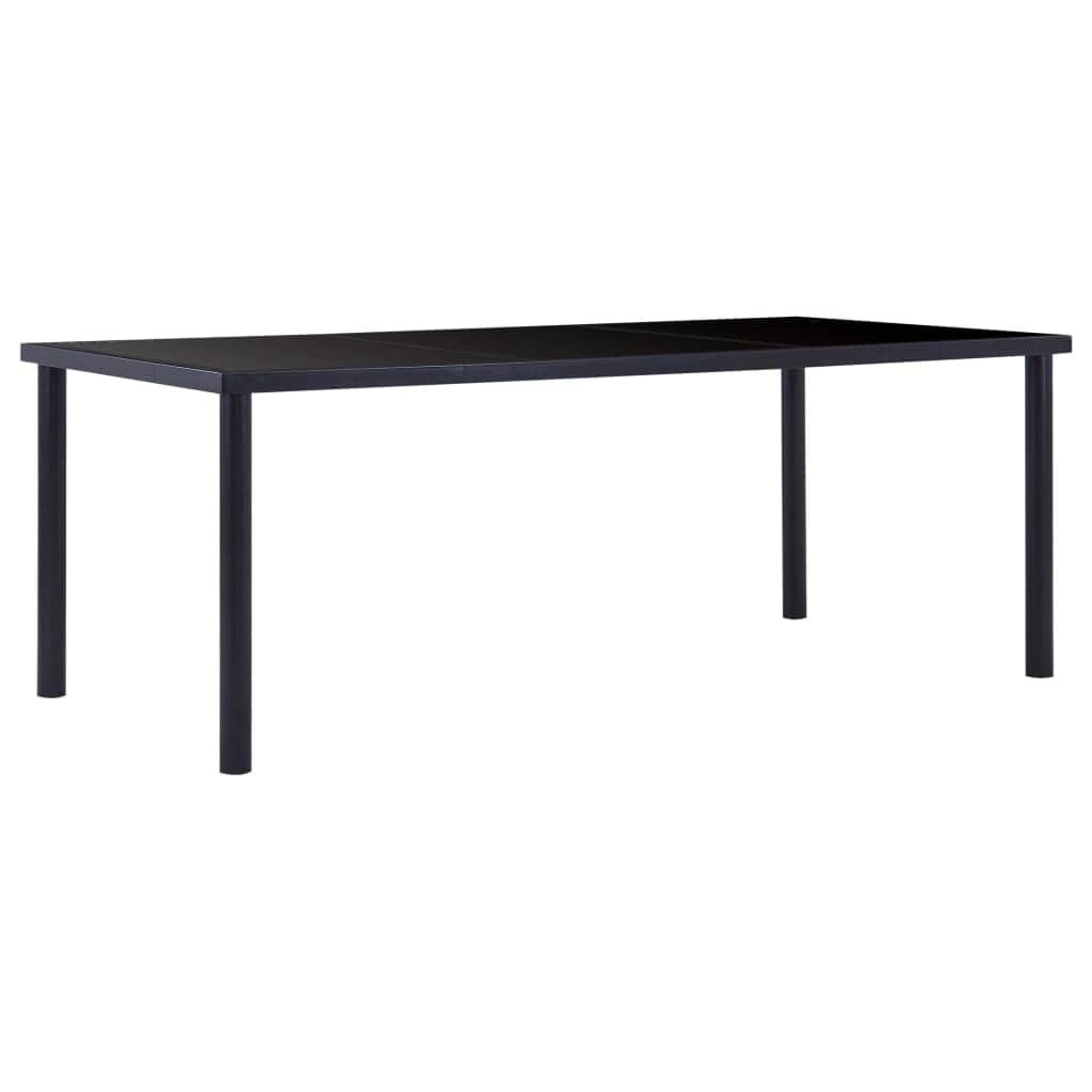 Dining Table Black Tempered Glass - Simple deals