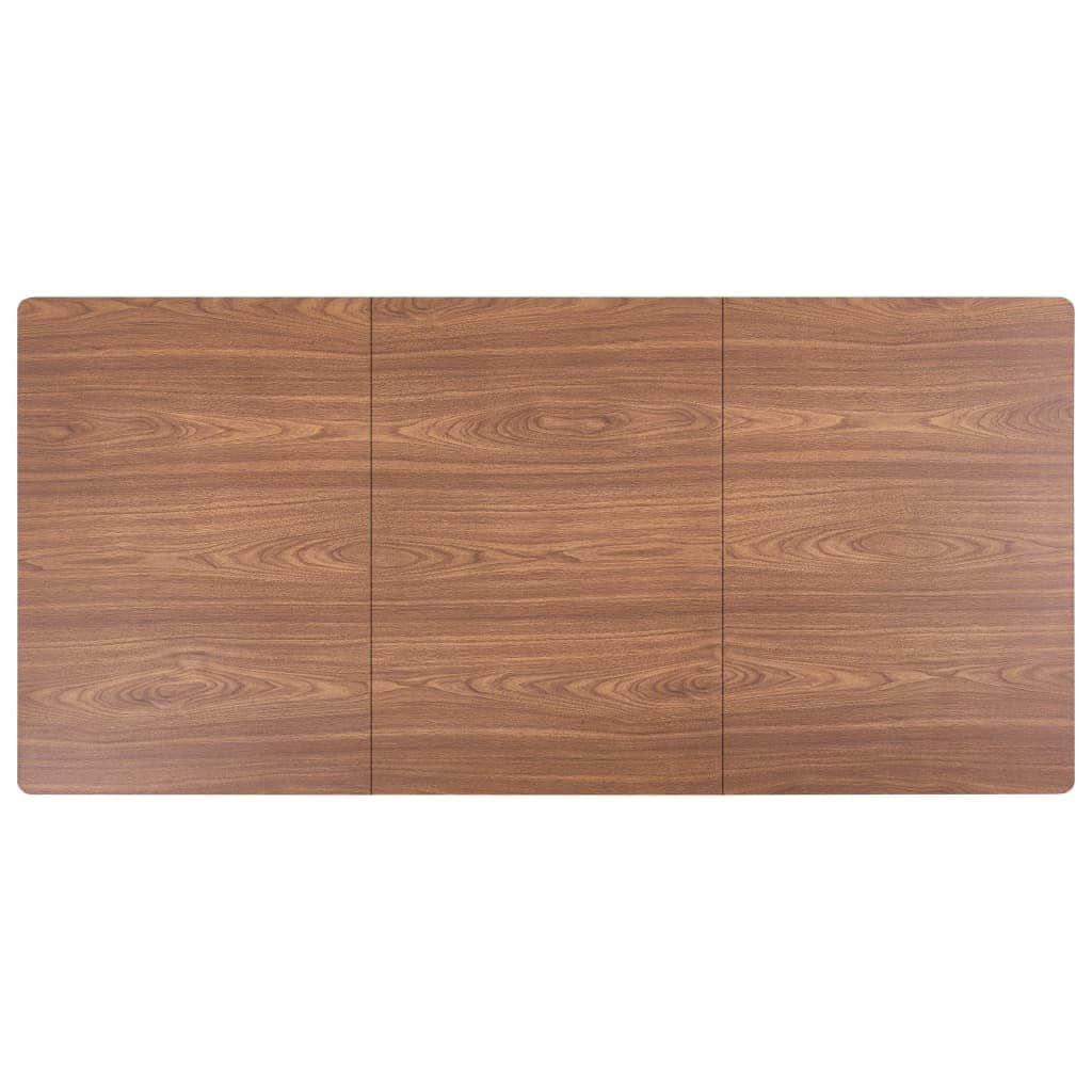 Dining Table Brown Steel, MDF