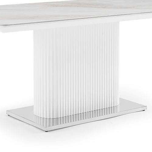 Dining Table Ceramic Table Top Mdf Stainless Steel Feet