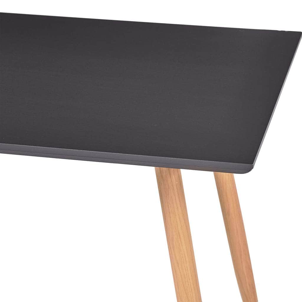 Dining Table Grey & Oak MDF