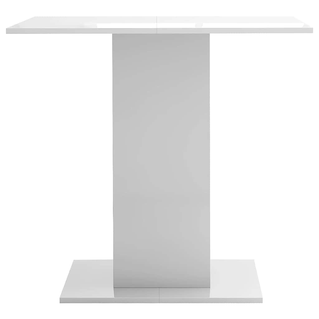 Dining Table High Gloss White  Chipboard