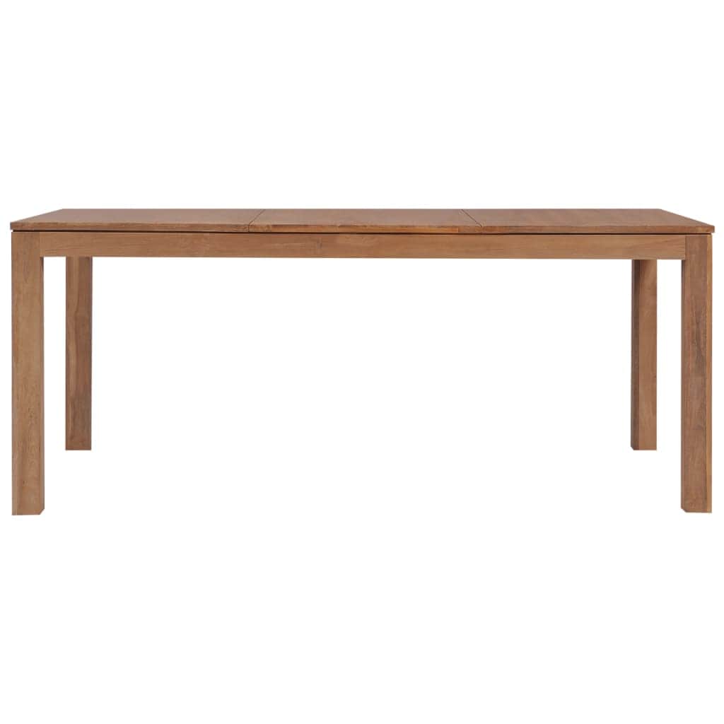 Dining Table Indoor Solid Teak Wood with Natural Finish