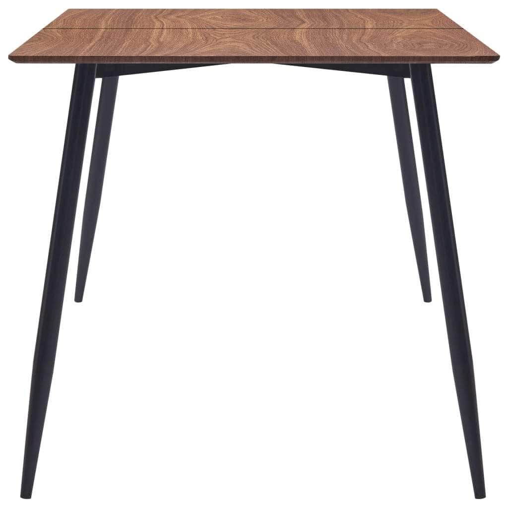 Dining Table MDF Black, Brown