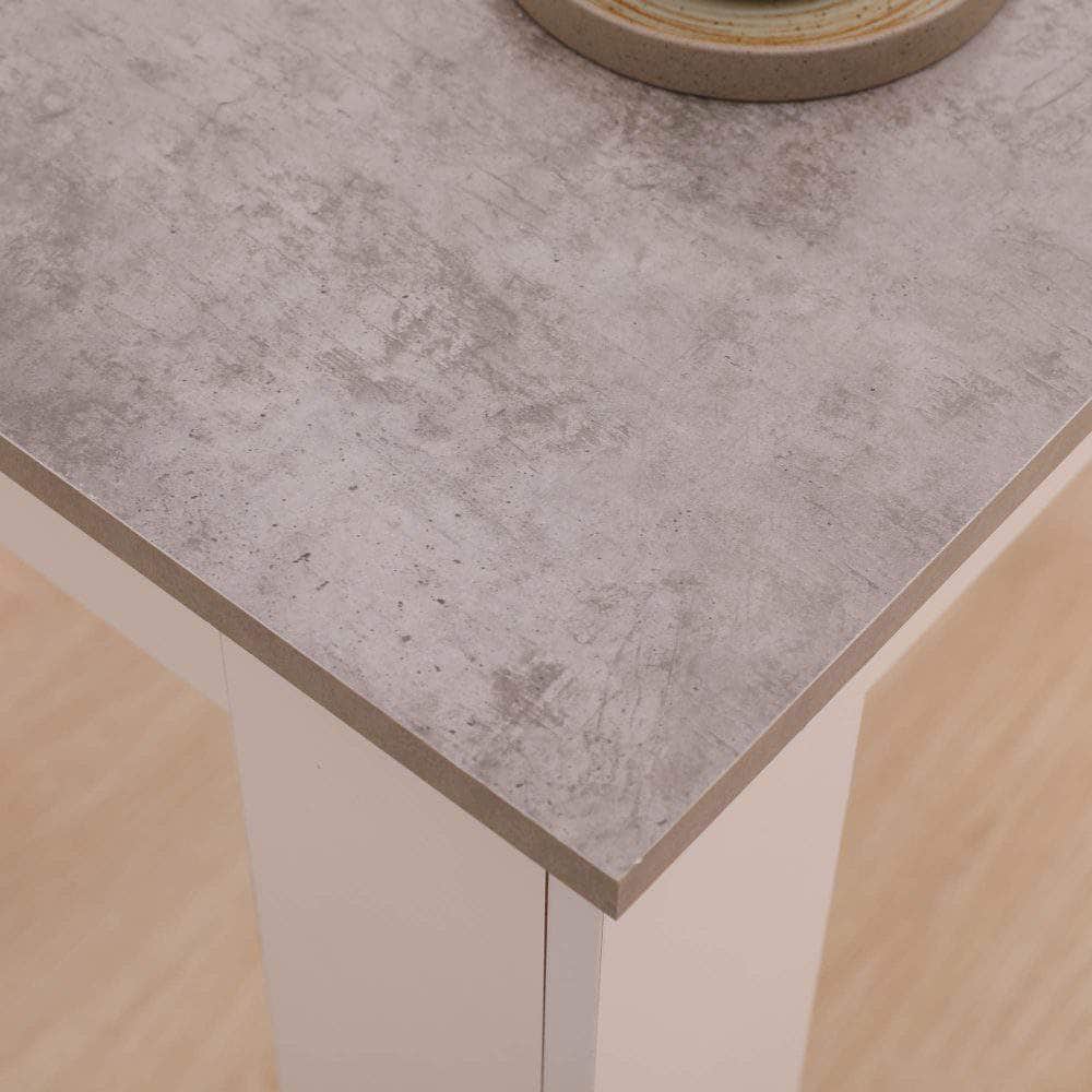 Dining Table Rectangular Wooden 120M-Grey&Amp;White