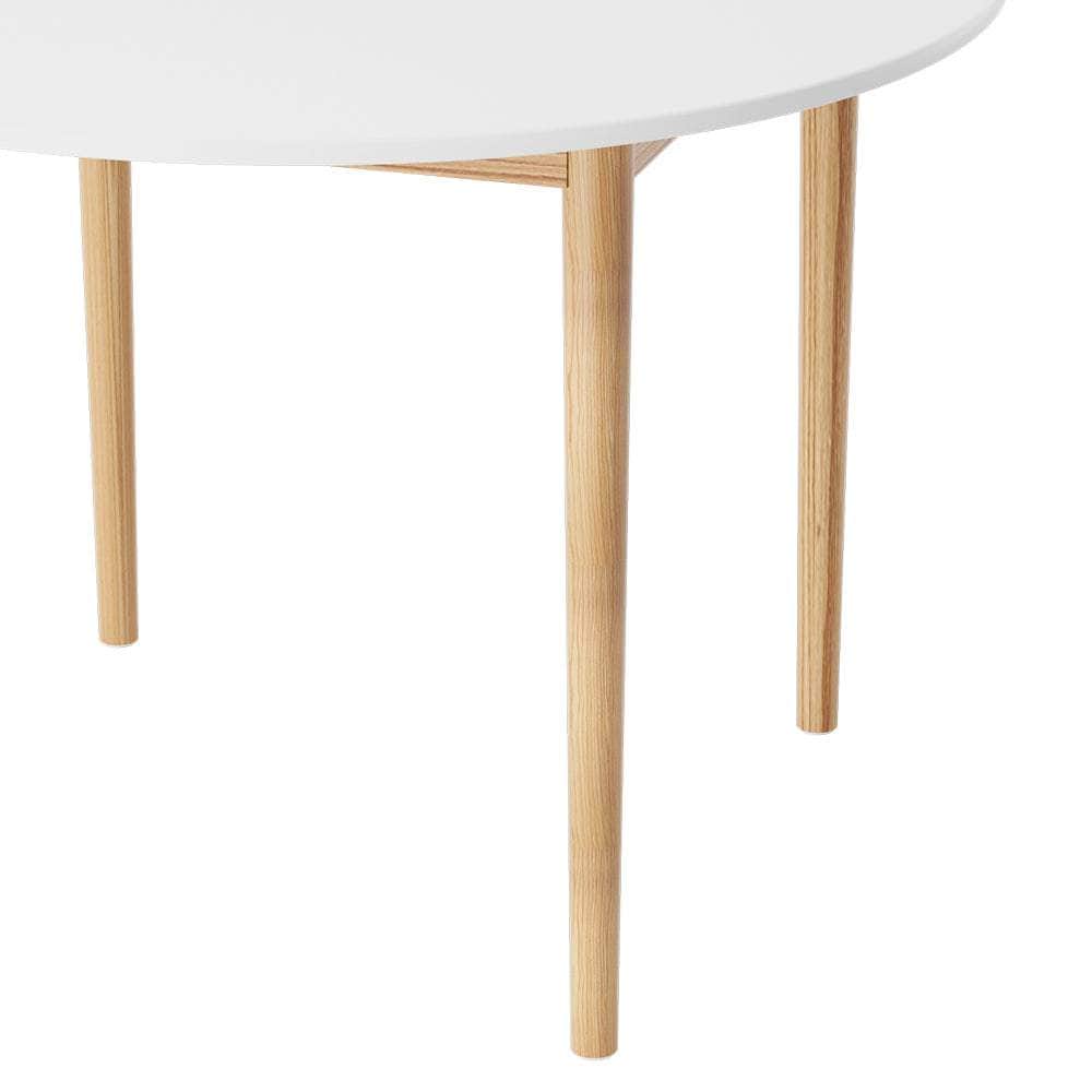 Dining Table Round White 108Cm Diameter Demi