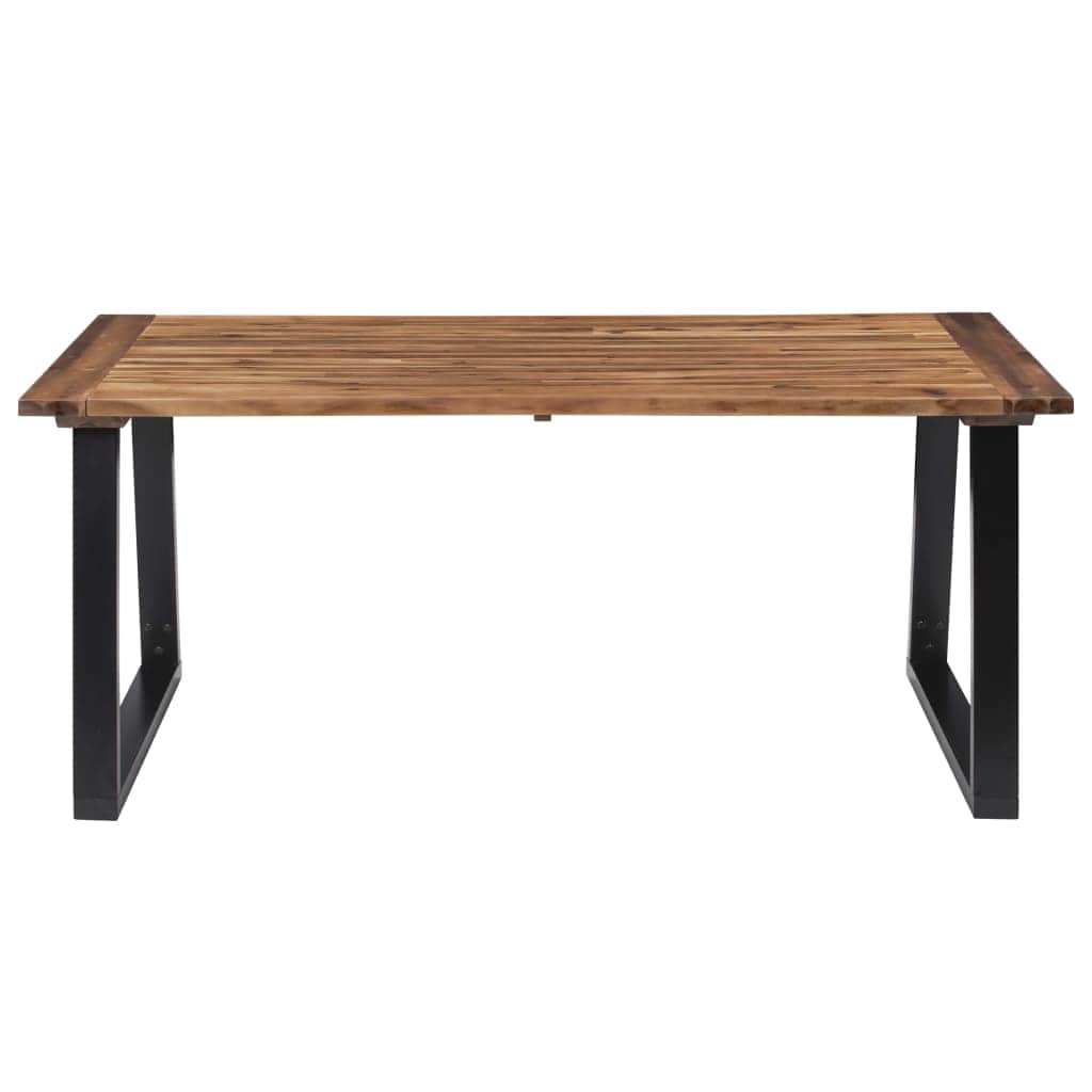 Acacia finish - Dining Table Solid Acacia Wood