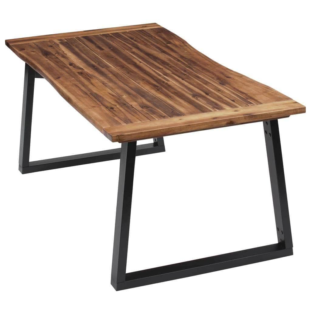 Kitchen & Dining Room Tables - Dining Table Solid Acacia Wood
