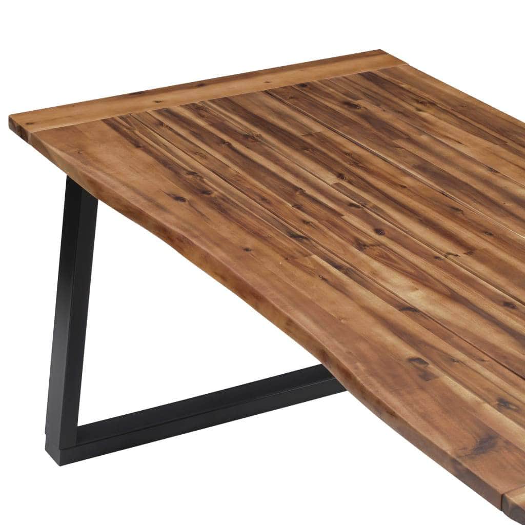 Dining Table Solid Acacia Wood | Kitchen & Dining Room Tables