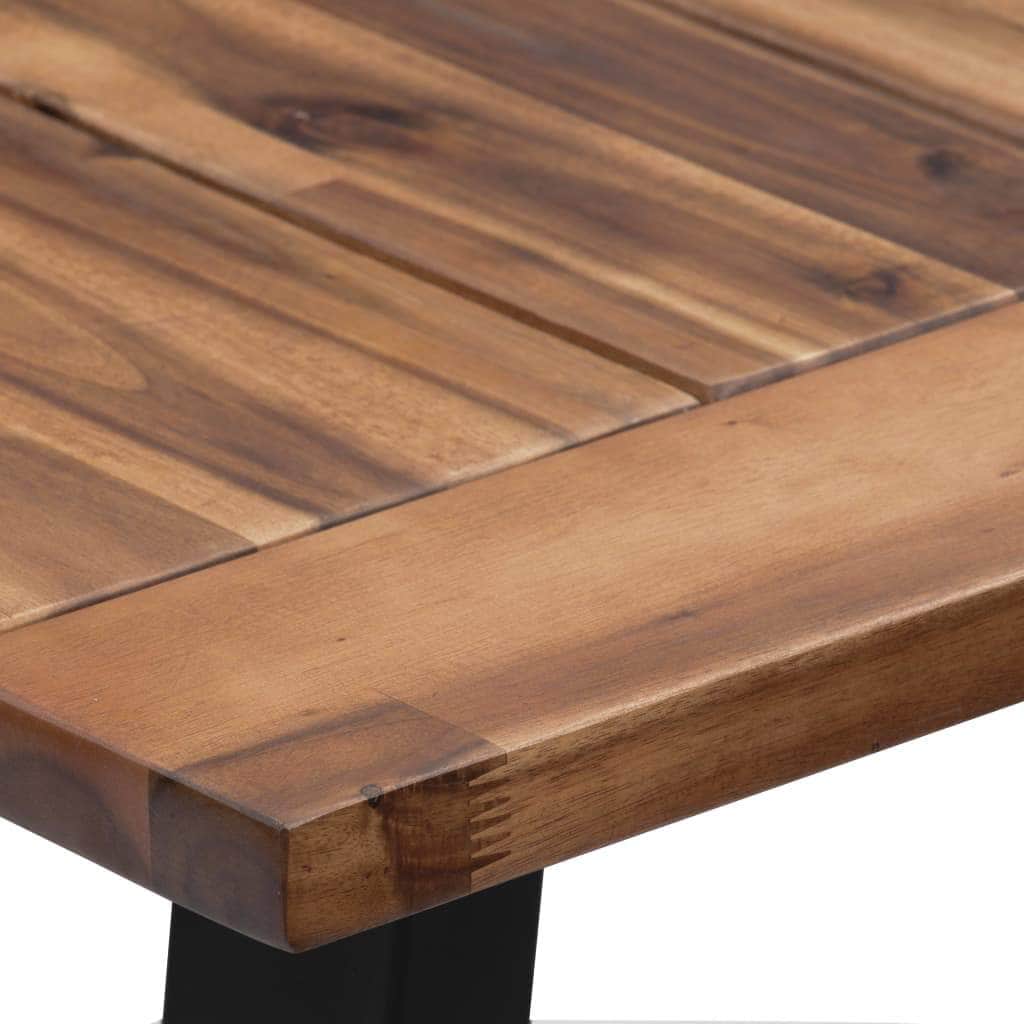 Dining Table Solid Acacia Wood | Acacia finish
