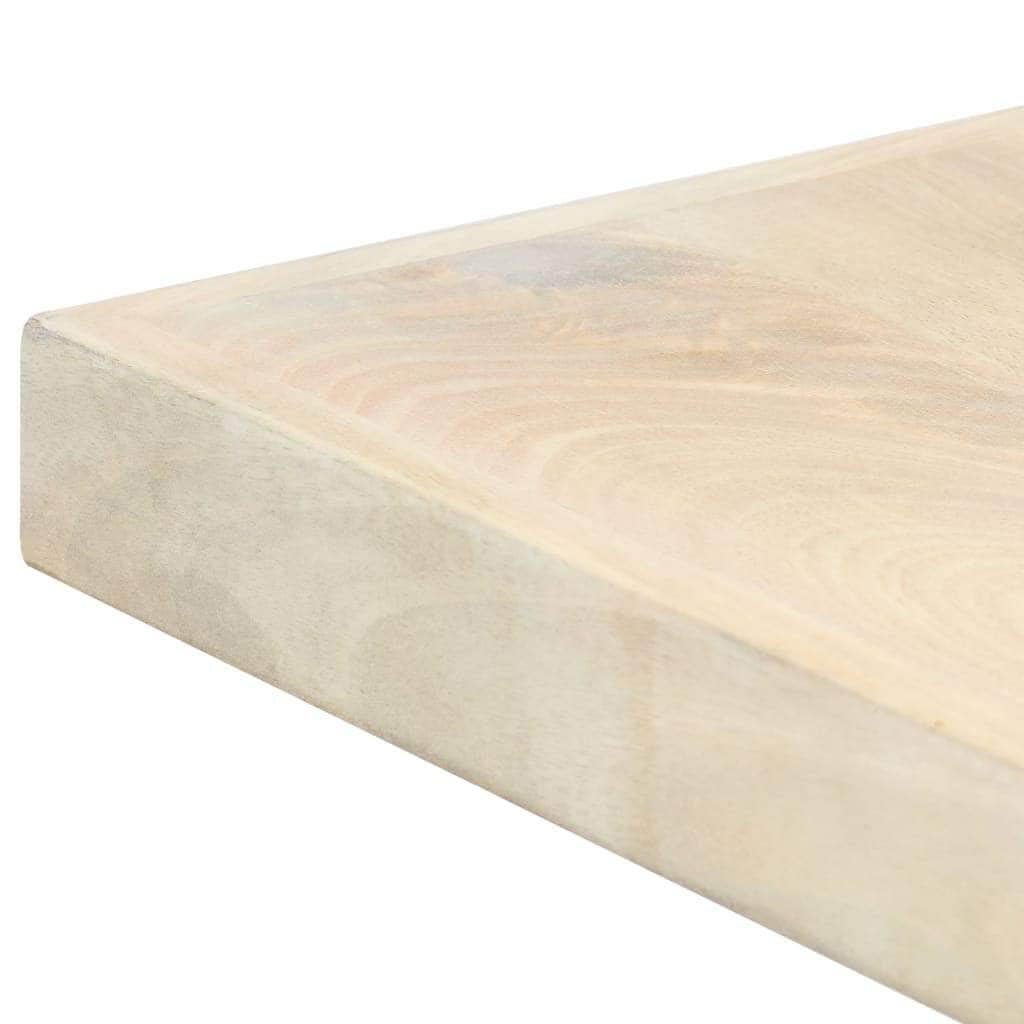 Dining Table Solid Mango Wood, White