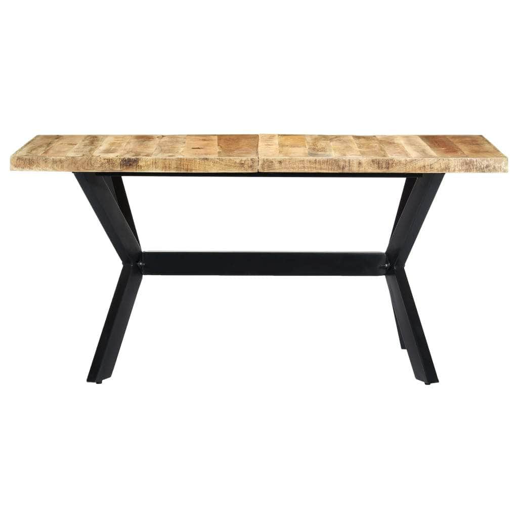 Dining Table, Solid Rough Mango Wood
