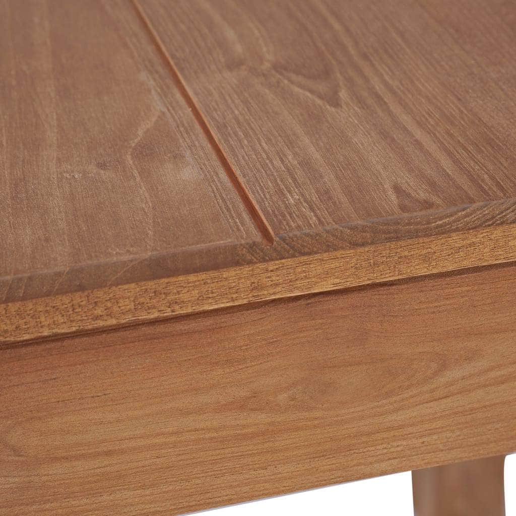 Dining Table Solid Teak Wood with Natural Finish