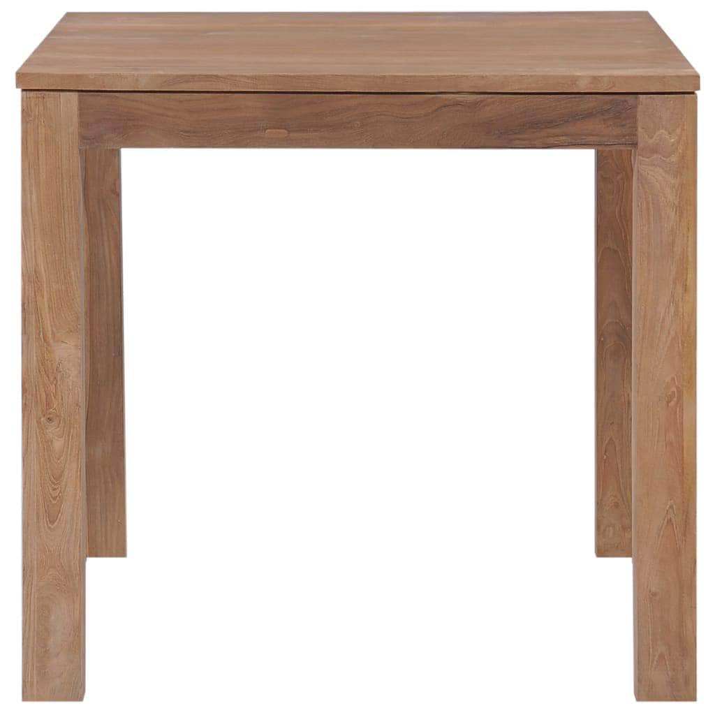 Dining Table Solid Teak Wood with Natural Finish