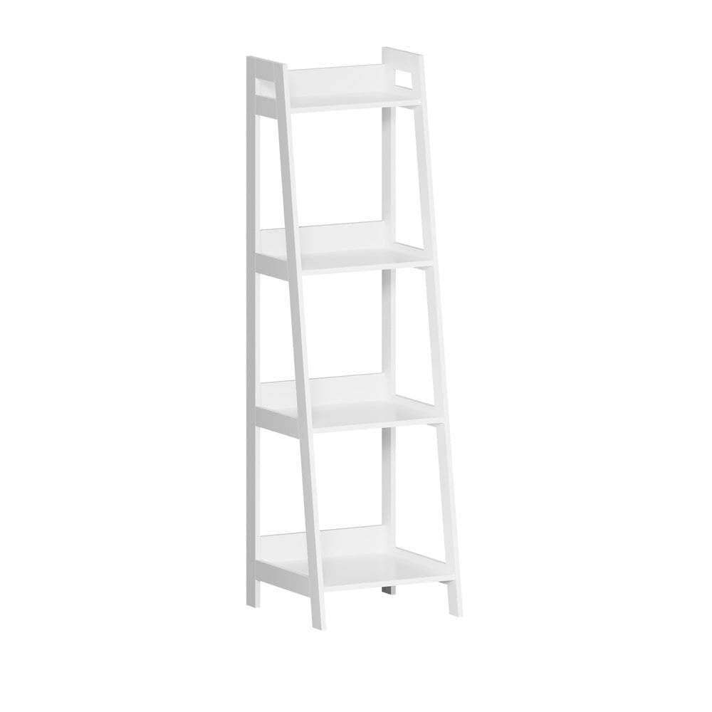 Display Shelf 4 Tier Corner Ladder Shelves Black