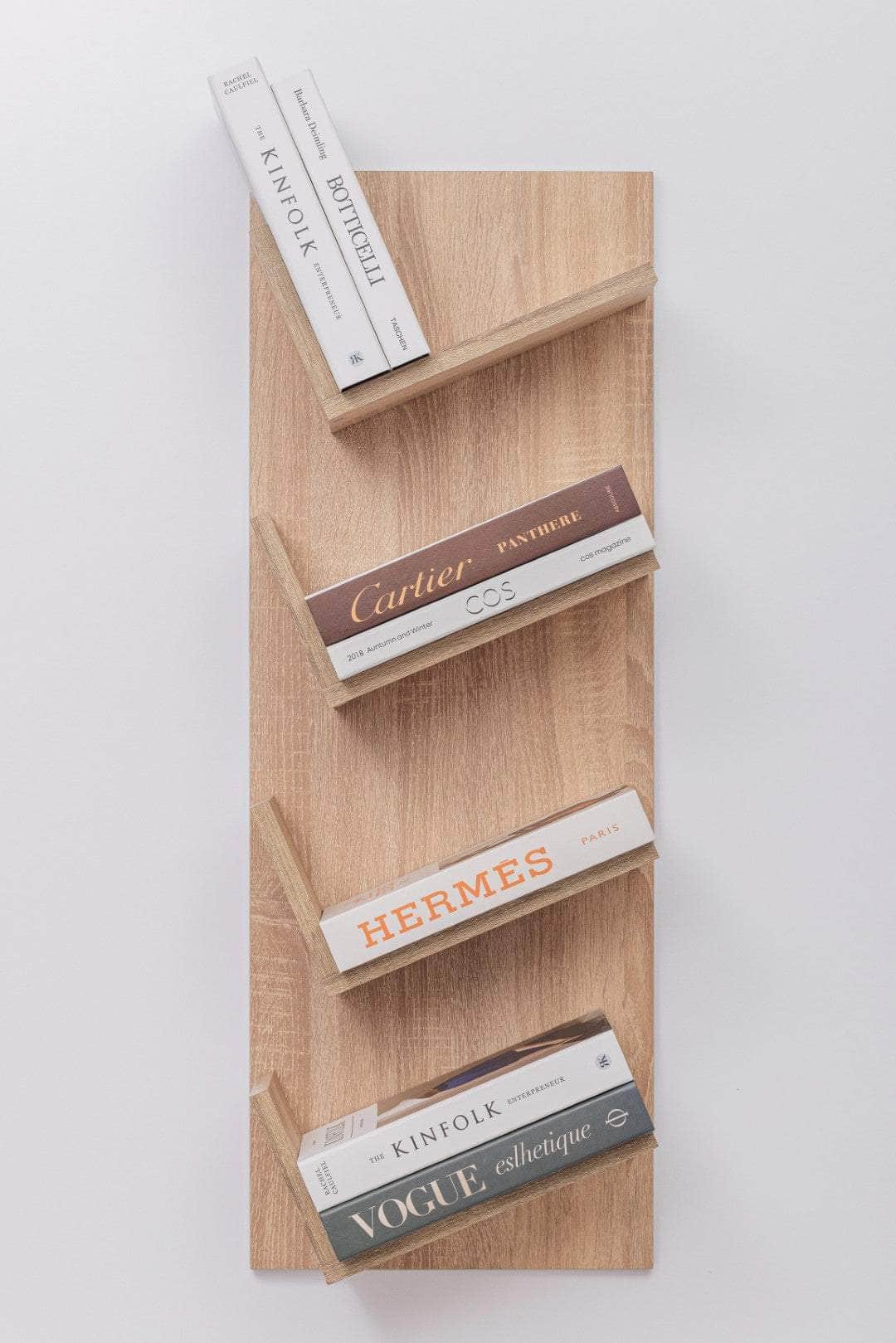 Display Shelf - Oak/White