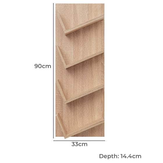 Display Shelf - Oak/White