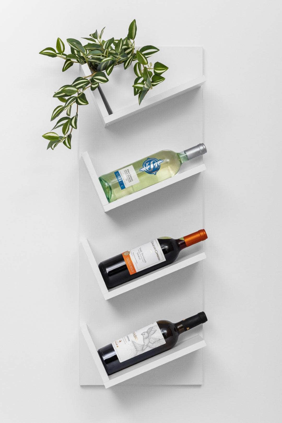 Display Shelf - Oak/White