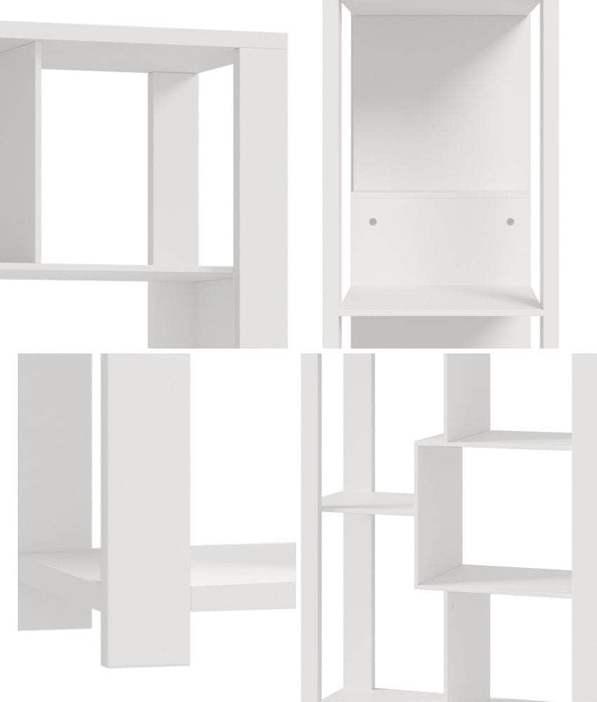 Display Shelf Open Multi-tier Shelves White