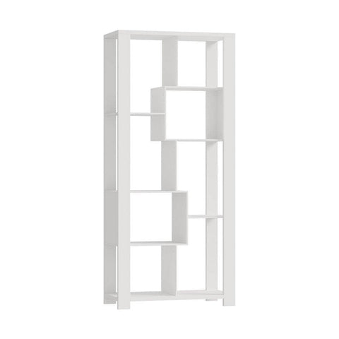 Display Shelf Open Multi-tier Shelves White
