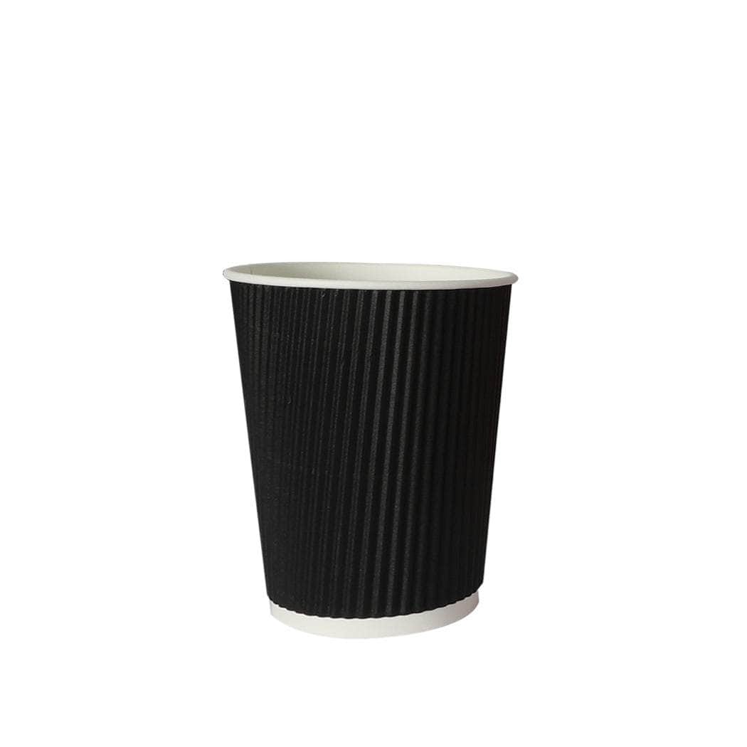 Disposable Coffee Cups 16oz 50pcs Takeaway Black