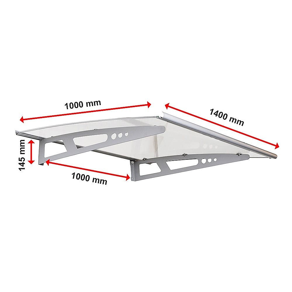 DIY Outdoor Awning Cover 1.4m x 1m Polycarbonate