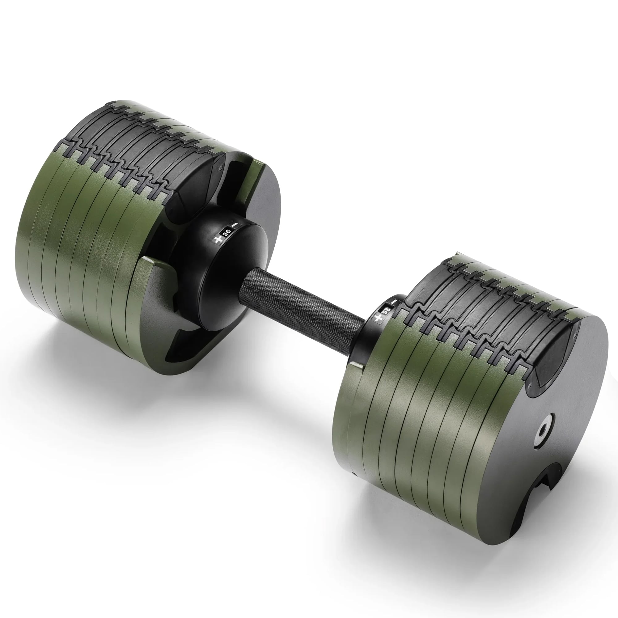 36KG Adjustable Dumbbell Set Dial Up Green | Simpledeals