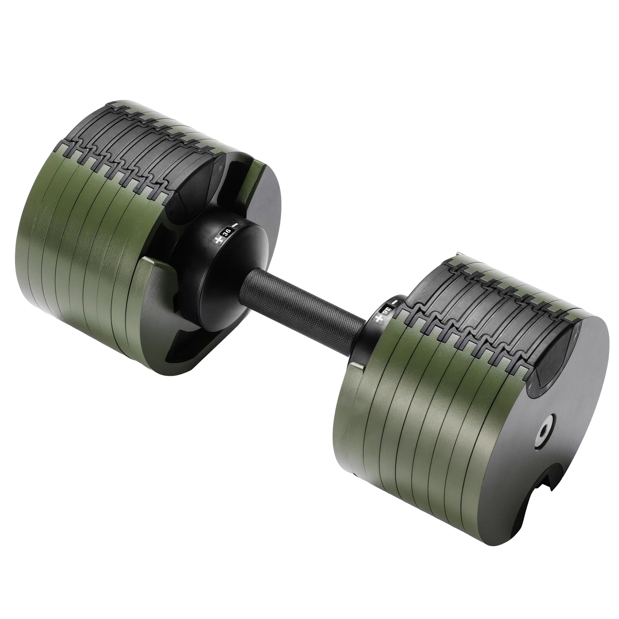 36KG Adjustable Dumbbell Set Dial Up Green | Simpledeals