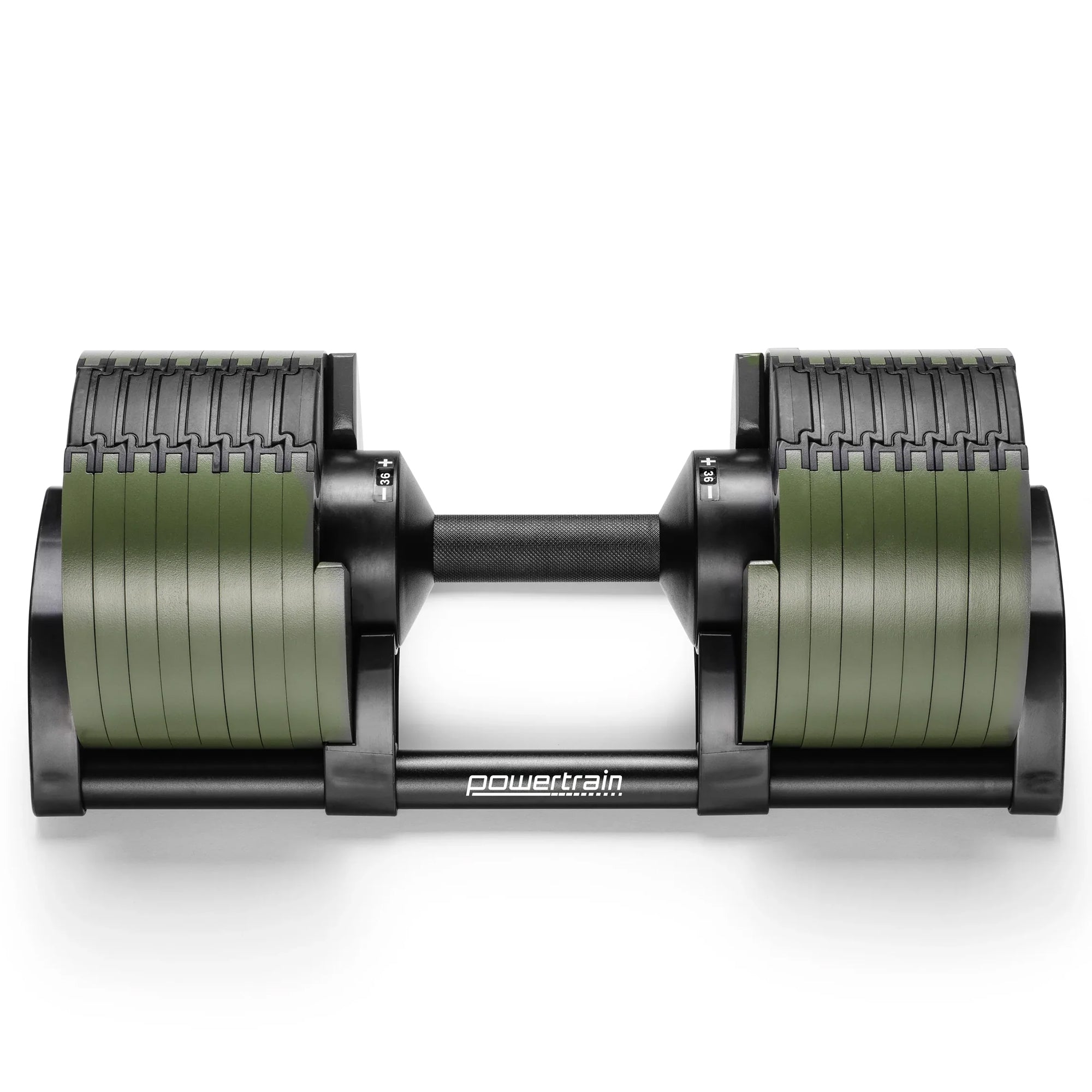 36KG Adjustable Dumbbell Set Dial Up Green | Simpledeals