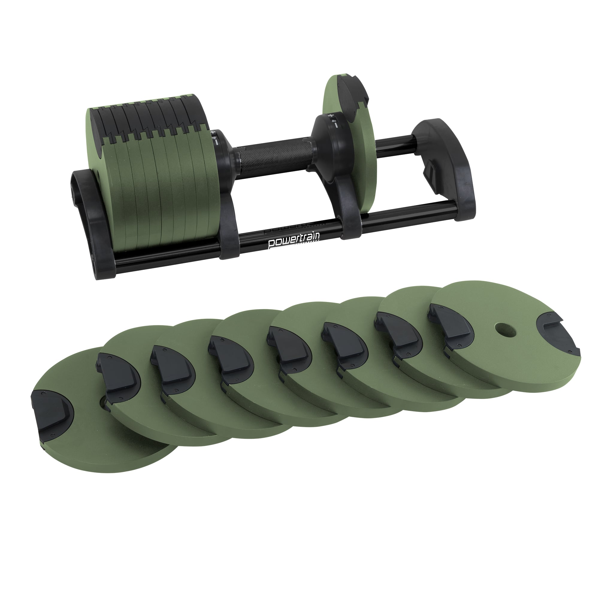 Adjustable Dumbbells 72kg Compact 48.5x18x18cm