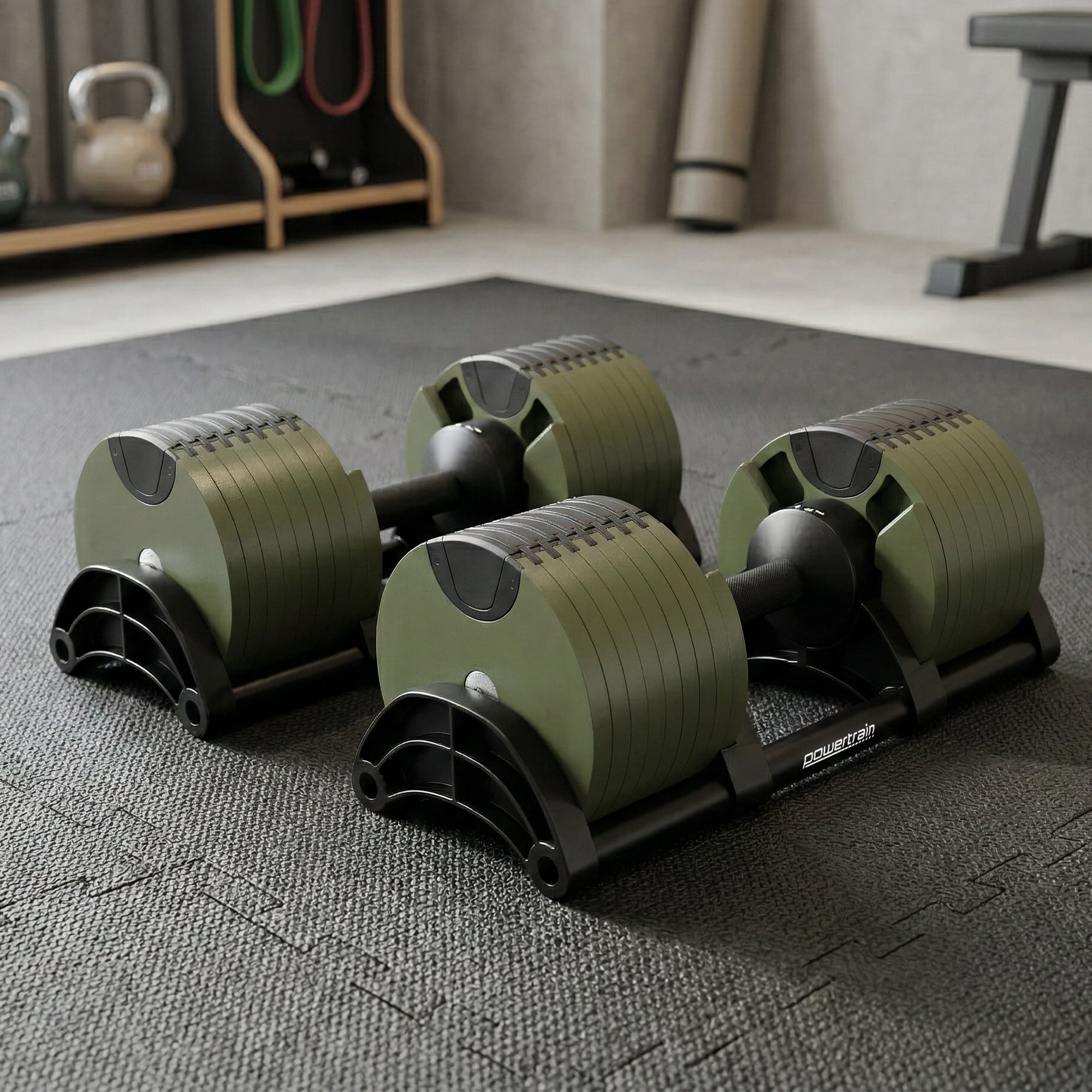 Adjustable Dumbbells 72kg Compact 48.5x18x18cm