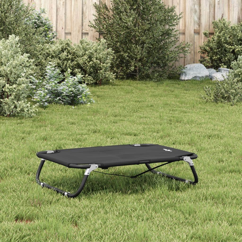 Dog Bed Foldable Anthracite - Oxford Fabric and Steel