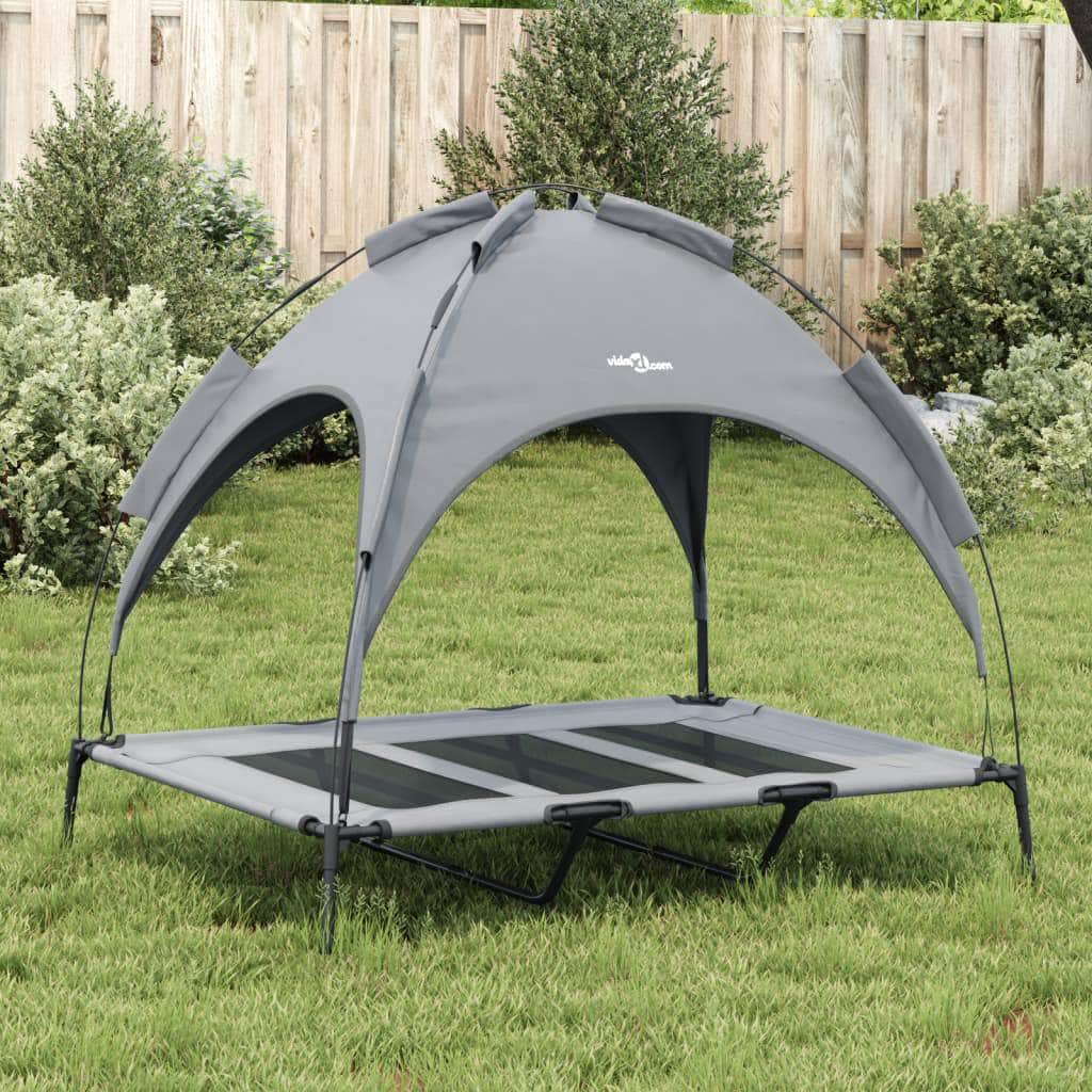 Dog Beds - Dog Bed with Canopy Anthracite Oxford Fabric and Steel