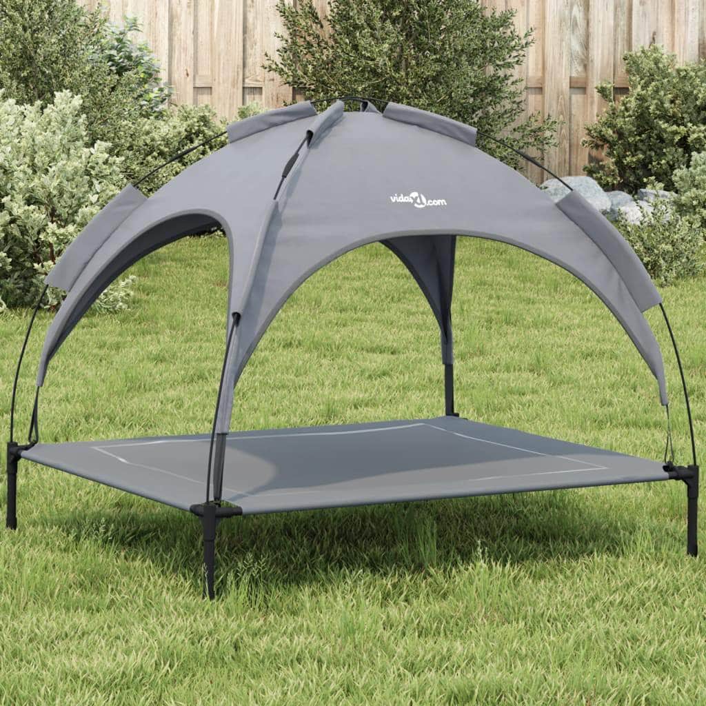 Dog Beds - Dog Bed with Canopy Anthracite Oxford Fabric and Steel - photo 11