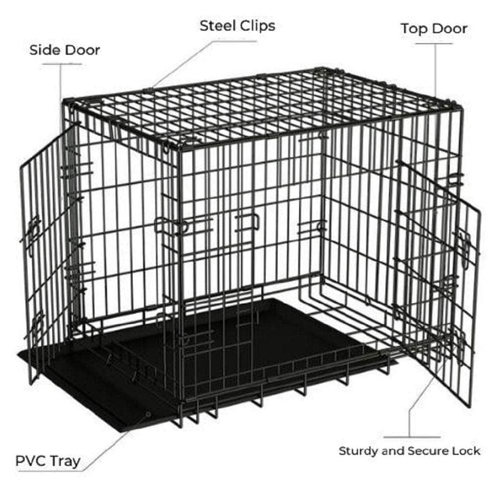 Dog Cage 24" 3 Doors