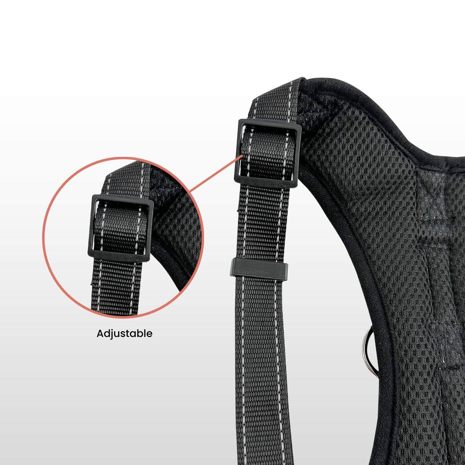 Dog Harness XXL/XL/L/M Sizes Nylon fabric