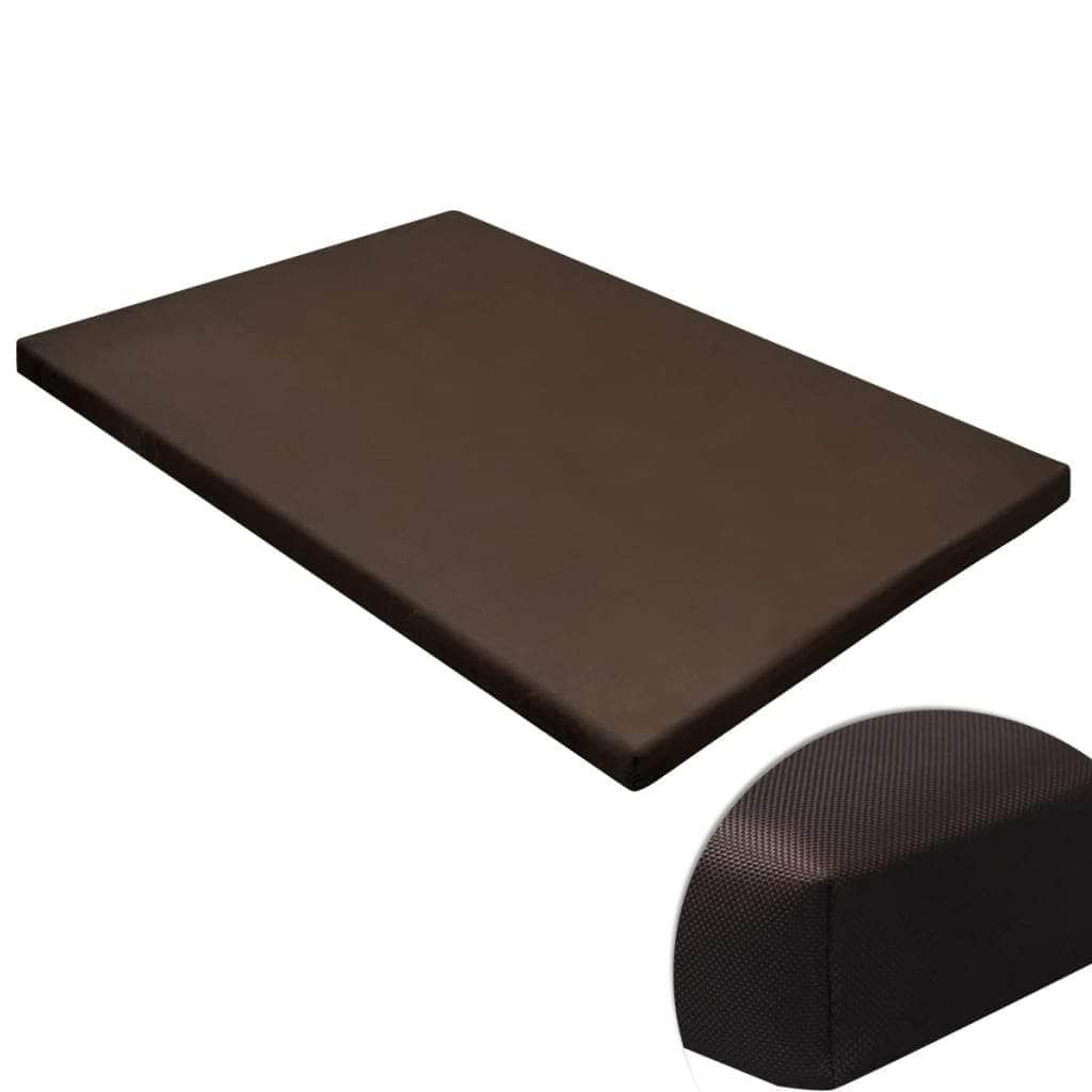 Dog Mat Flat Square Brown M