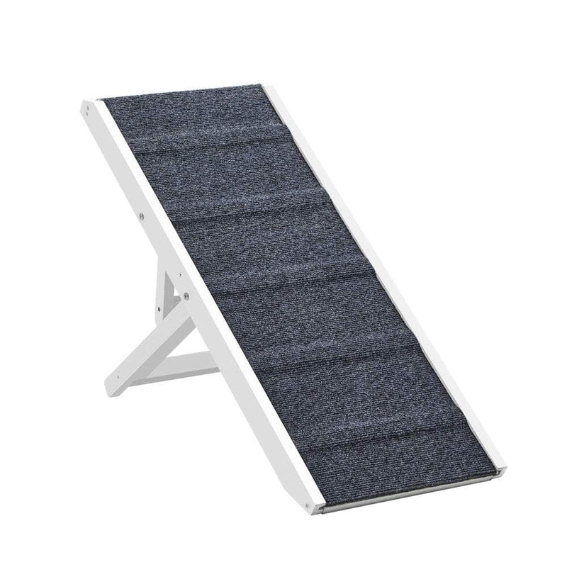 Dog Pet Ramp Adjustable Height Stairs Bed Sofa Car Foldable White, Pet Product - photo 15