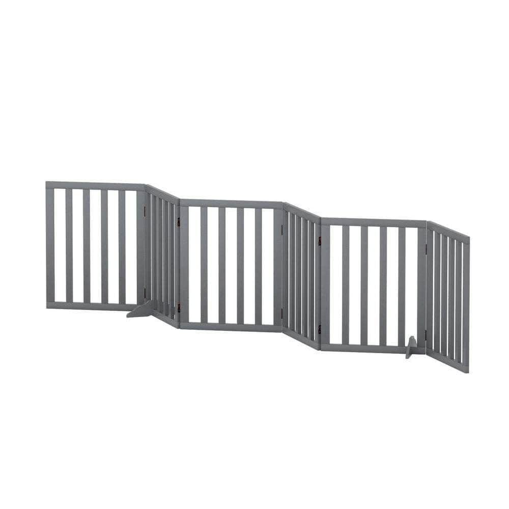 Dog Playpen Enclosure 6 Panel Pet Fence Wooden Play Pen