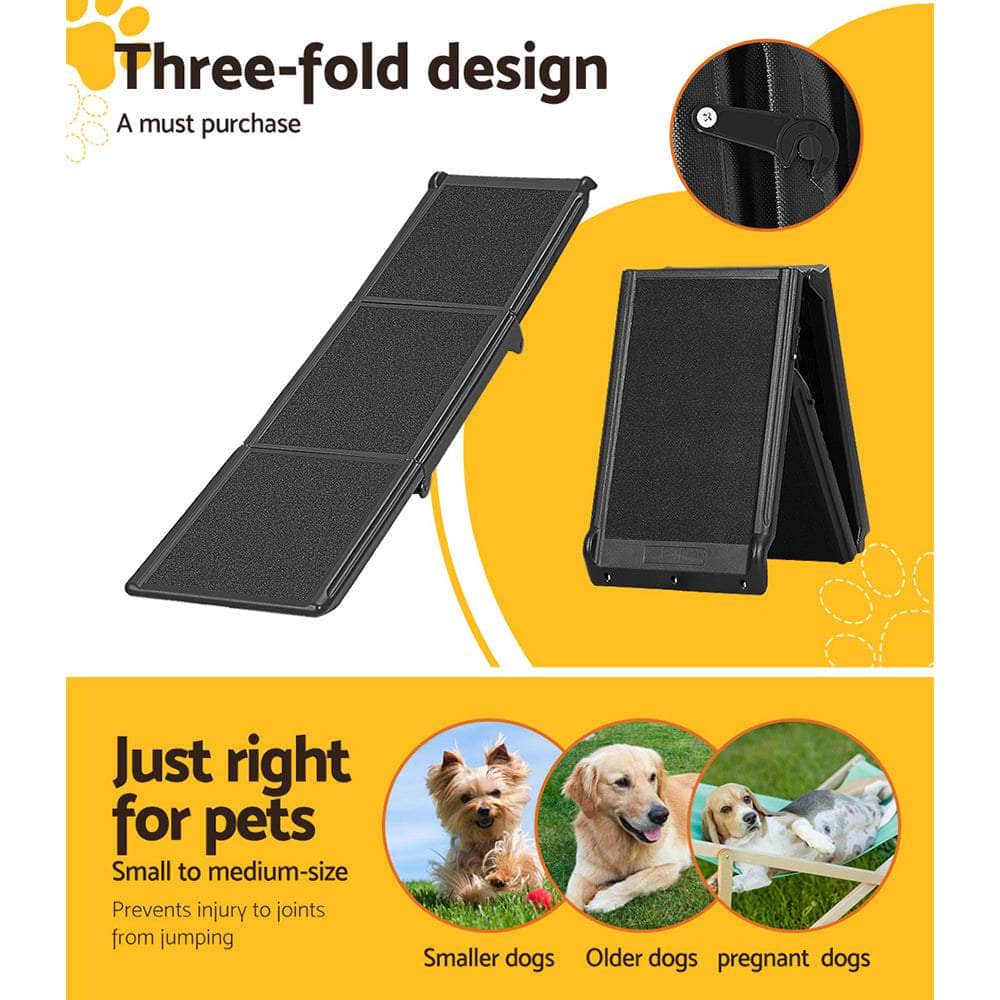 Dog Ramp Pet Stairs Steps Car Travel Suv Ladder Foldable Portable Adjustable
