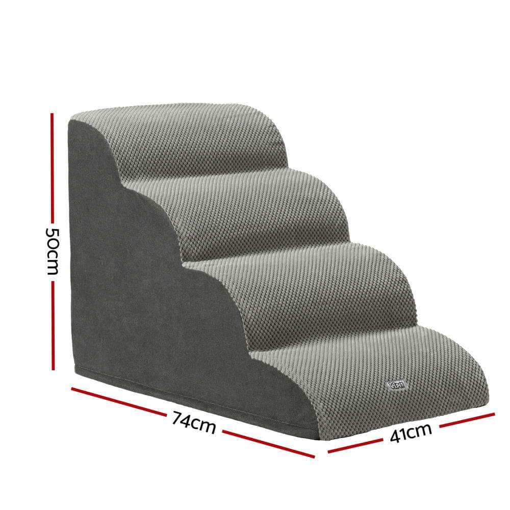 Dog Ramp Steps Foam 3/4 Tier Pet Stairs For Bed Sofa Car Portable Indoor - Dog Steps & Ramps - photo 24