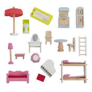 Doll Cottage With Furniture For Kids (Model 1