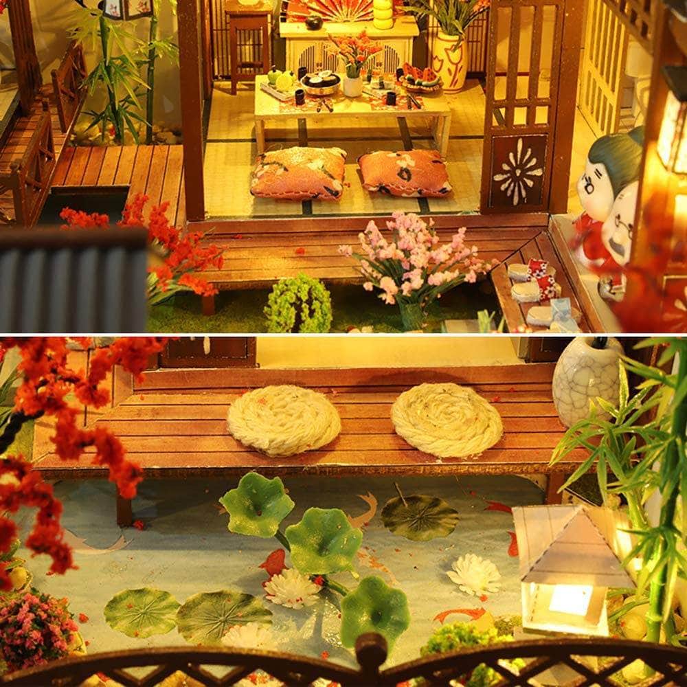 Dollhouse Miniature Kit With Furniture, Dust Proof, And Music - Giant Asia (1:24 Scale)