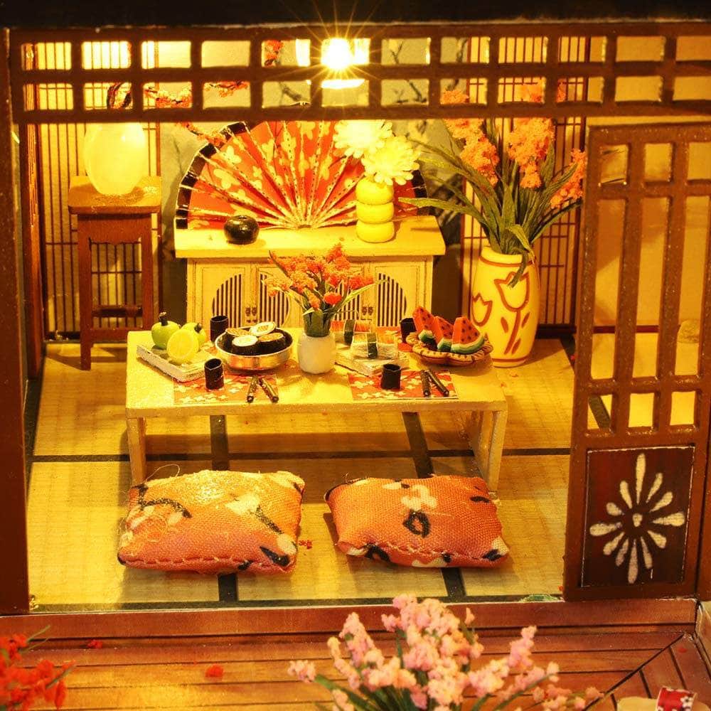Dollhouse Miniature Kit With Furniture, Dust Proof, And Music - Giant Asia (1:24 Scale)