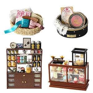 Dollhouse Miniature With Furniture Kit, Dust Proof, Music - Rosa Garden Tea