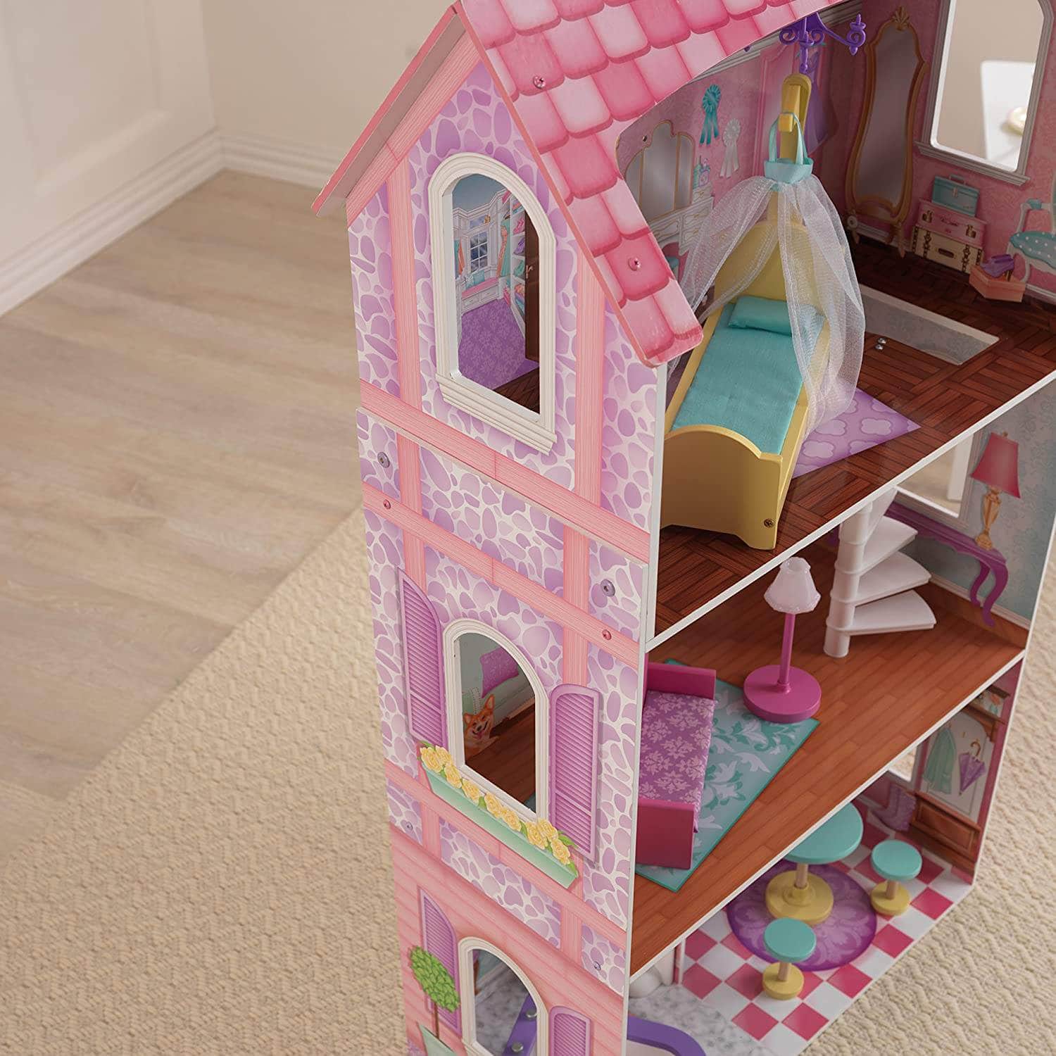 Dollhouse With Furniture For Kids 110 X 65 X 33 Cm (Model 2)