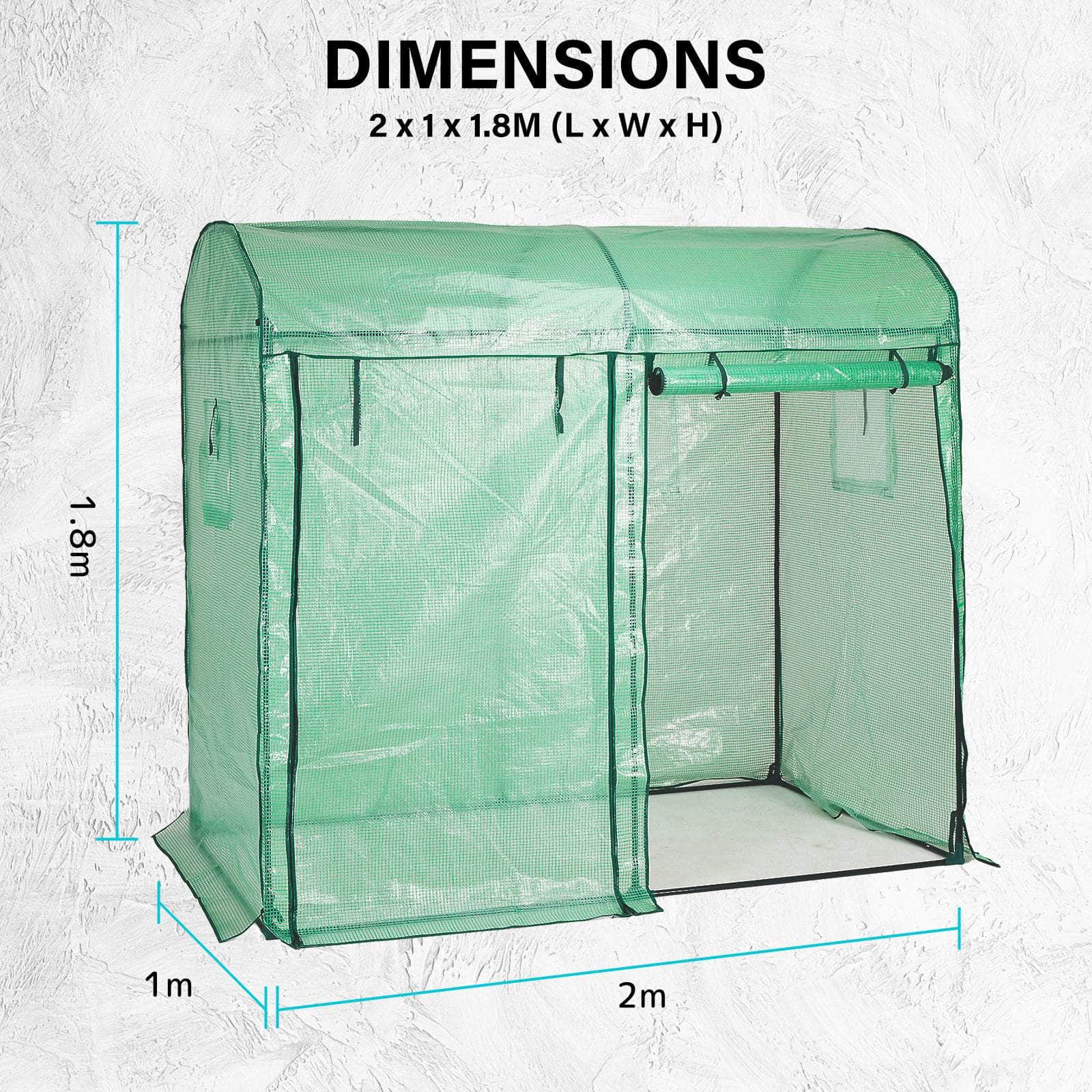 Dome 200Cm Garden Greenhouse Shed Pe Cover Only