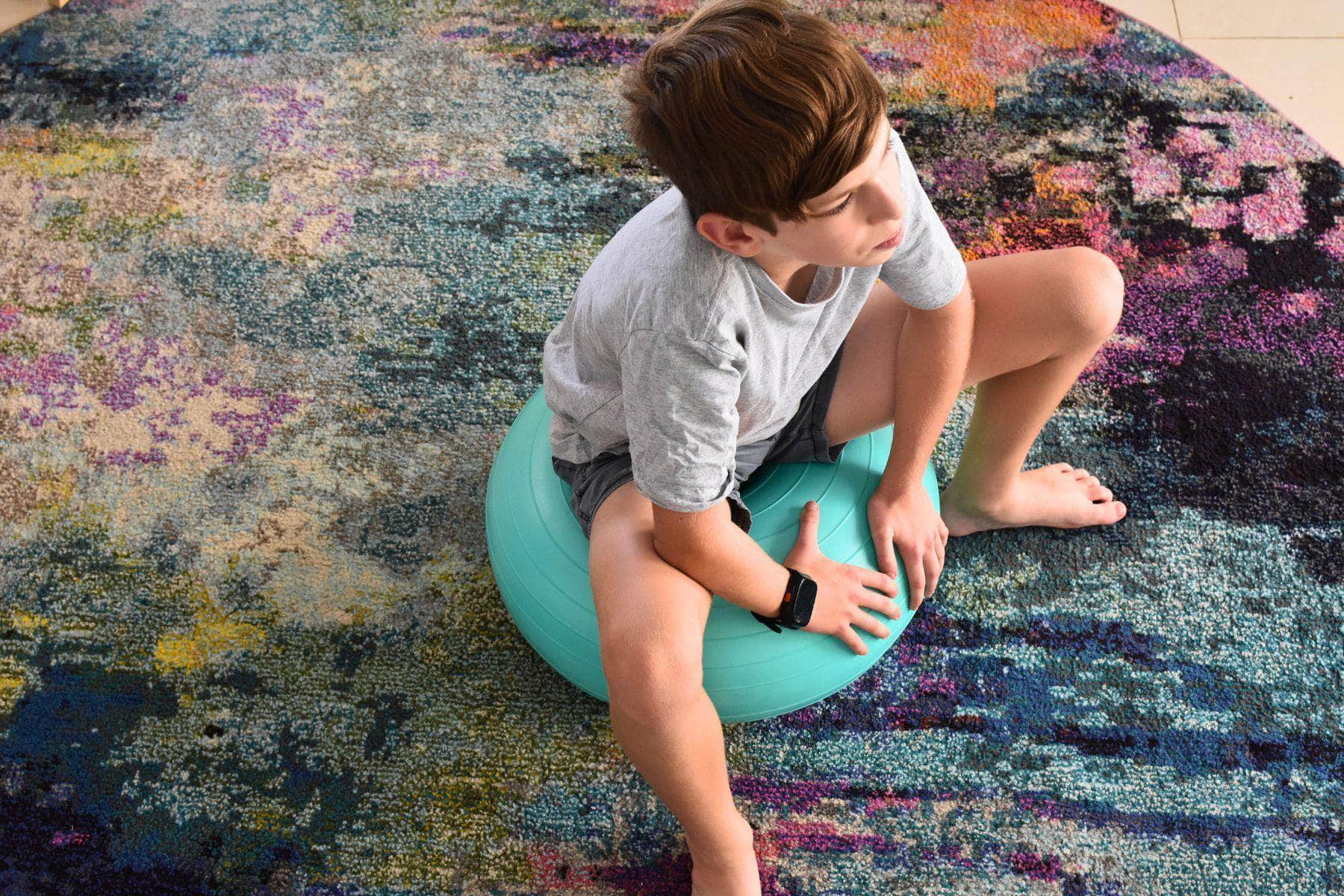 Donut balance ball green