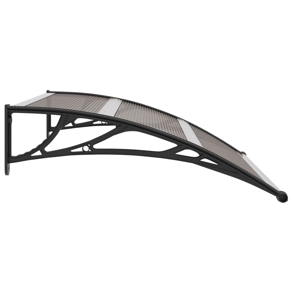 Door Canopy - Black  Plastic