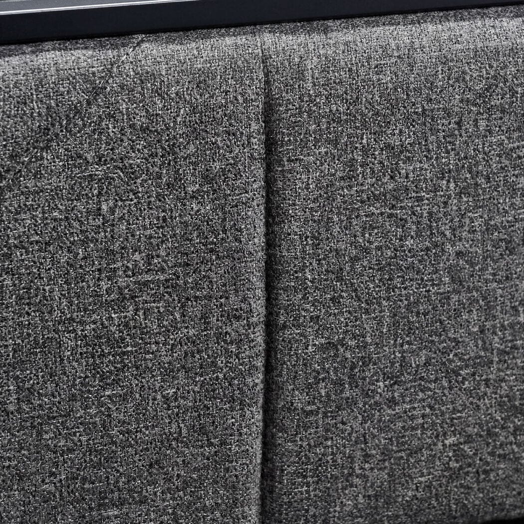 Double Bed Frame LED USB Headboard Storage - Double