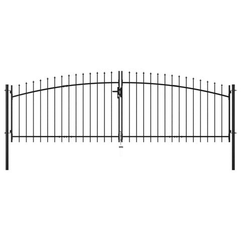 Double Door Fence Gate with Spear Top  M